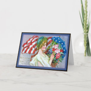 Vintage Memorial Day- wenskaart Kaart