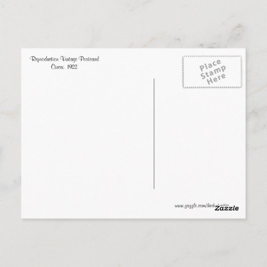 Vintage Menominee Michigan Briefkaart (Achterkant)