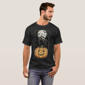 Vintage Meowloween Cat and Pumpkin T-Shirt – Retro (Devant entier)