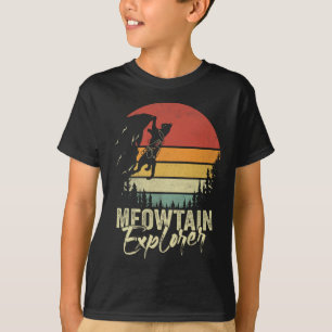 Vintage Meowtain Explorer Rotsklimmer Retro Kat C T-shirt