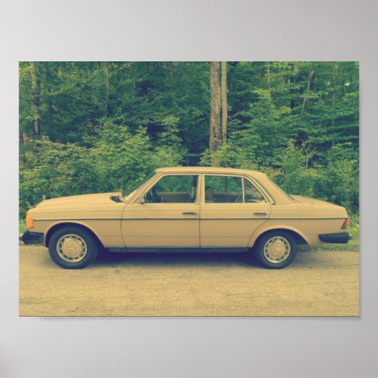 Vintage Mercedes Poster (Voorkant)
