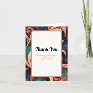 Vintage Merci floral rétro