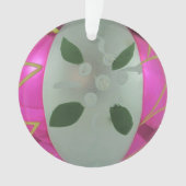 Vintage Mercury verre Ball Mistletoe de Noël (devant)