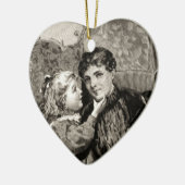 Vintage mère et petite fille ornement (Gauche)