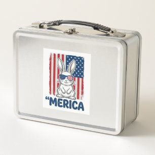 Vintage Merica Patriottisch Konijn Shirt Ontwerp_1