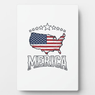 Vintage Merica Patriottische Vlag Landkaart Shirt Fotoplaat