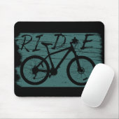 vintage met een mountainbiking muismat (Met muis)