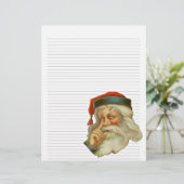 Vintage met kerstinslag bekleed papier (Staand voorkant)