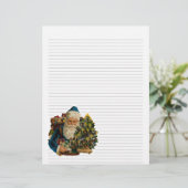 Vintage met kerstinslag bekleed papier (Staand voorkant)