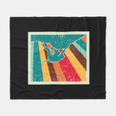 Vintage met rotsclimmer fleece deken (Voorkant (Horizontaal))