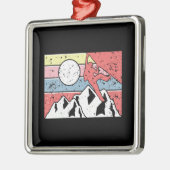 Vintage met rotsclimmer metalen ornament (Links)