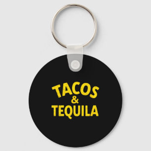 Vintage Mexicaanse fiesta-taco's & drank Sleutelhanger