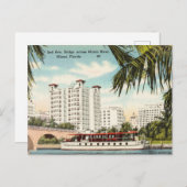 Vintage, Miami, Miami Briefkaart (Voorkant / Achterkant)