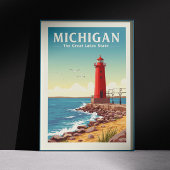 Vintage Michigan Poster