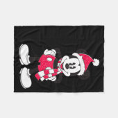 Vintage Mickey Festive Fun Fleece Deken (Voorkant (Horizontaal))