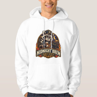 Vintage Midnight Brew Wasbeer Coffee Society Retro Hoodie