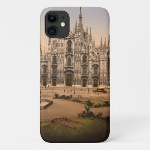 Vintage Milanese kathedraal en Piazza, Italië iPhone 11 Hoesje