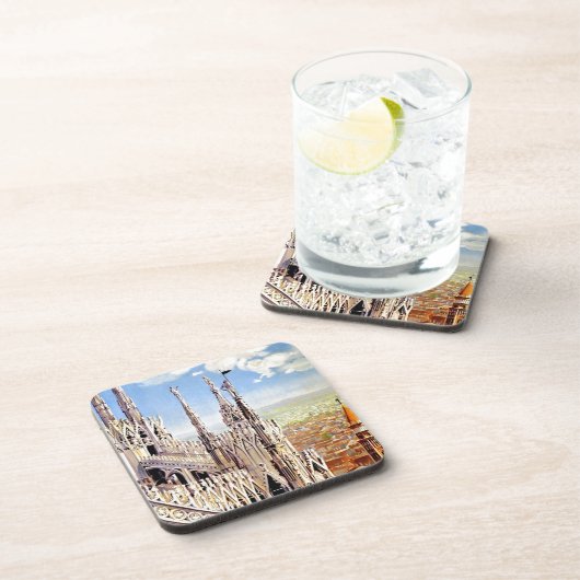 Vintage Milano Travel Drankjes Onderzetter (Rechterzijde)