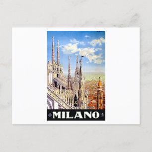 Vintage Milano Travel Feestdagenkaart