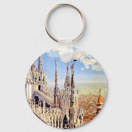 Vintage Milano Travel Sleutelhanger (Voorkant)