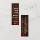 Vintage Mini Visitekaartje (Voorkant / Achterkant)