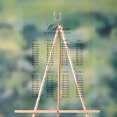 Vintage Minimalist Elegant Wedding Seating Chart  (Neutre)