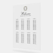 Vintage Minimalist Elegant Wedding Seating Chart  (Angle)
