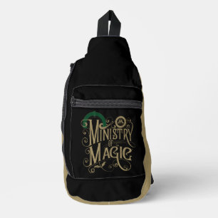 Vintage MINISTRY OF MAGIC™ Grafisch Sling Bag