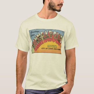 Vintage Minneapolis Briefkaart T-shirt