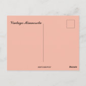 Vintage Minnesota Map Briefkaart (Achterkant)