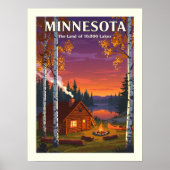 Vintage Minnesota Poster (Voorkant)