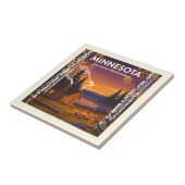 Vintage Minnesota Tegeltje (Zijkant)