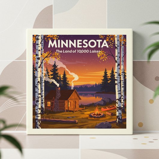 Vintage Minnesota Tegeltje