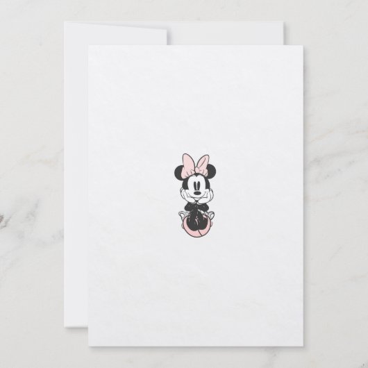 Vintage Minnie Mouse invitation fancy (Dos)