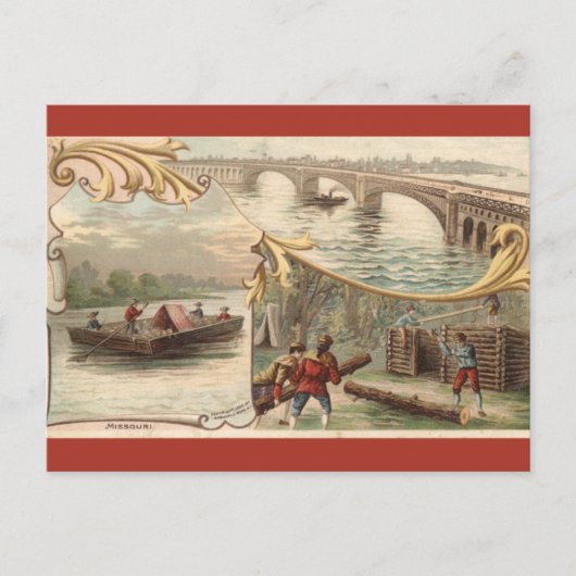Vintage Missouri Briefkaart (Voorkant)