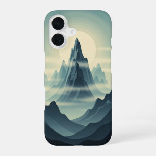 Vintage Mistige Bergen iPhone 16 Hoesje