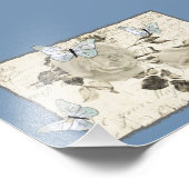 Vintage mit Schmetterlingen Foto Afdruk (Hoek)