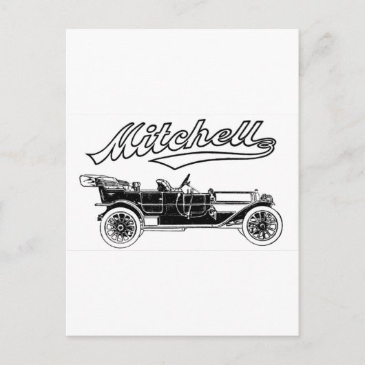 Vintage Mitchell Six Automobile Briefkaart (Voorkant)