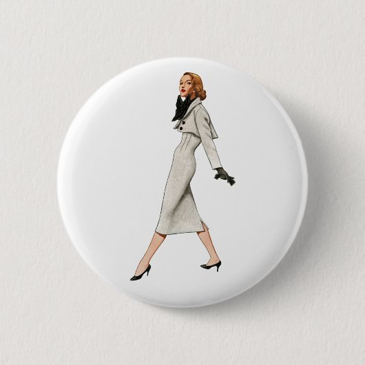 Vintage Mode Afbeelding Button (Voorkant)