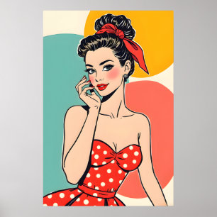 Vintage Mode Pop Art - Glamour Kunst Poster