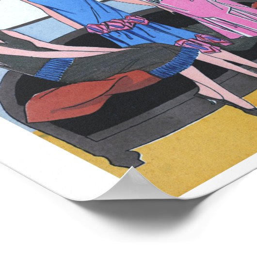 Vintage Mode Poster (Hoek)