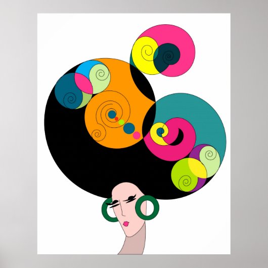 vintage mode poster (Voorkant)