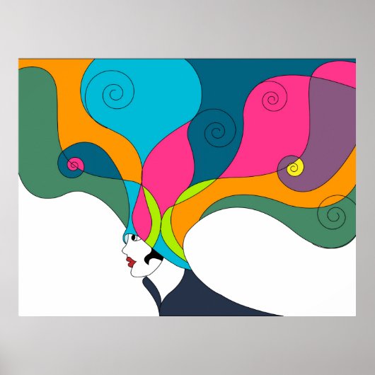 vintage mode poster (Voorkant)