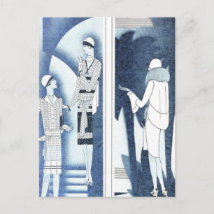 Vintage mode prints briefkaart