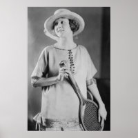 Vintage Mode van 1920 voor vrouwelijke tennis