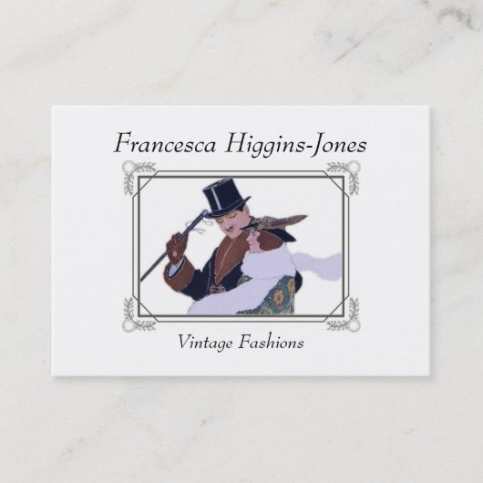 Vintage Mode Visitekaartjes 1920 (Voorkant)