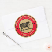 Vintage Modèle de Étiquette de barbecue maison (Enveloppe)