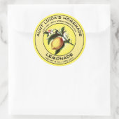 Vintage Modèle Étiquette à la citronnade fait mais (Sac)