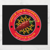 Vintage Modèle Étiquette à la sauce Chipotle maiso (Étiquettes simples)