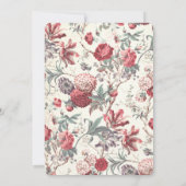 Vintage Modern Floral Wedding Invitation (Dos)